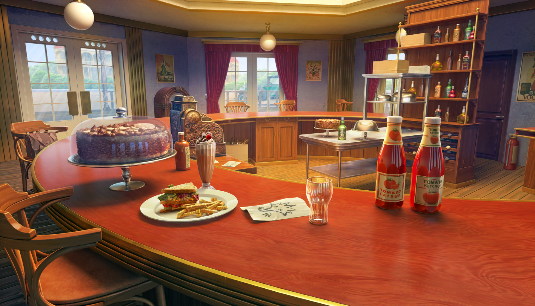 Scene background